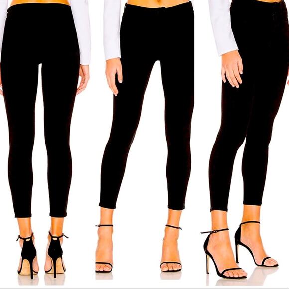 L'AGENCE Margot High Rise Skinny Jean in Noir 24 - Picture 1 of 9